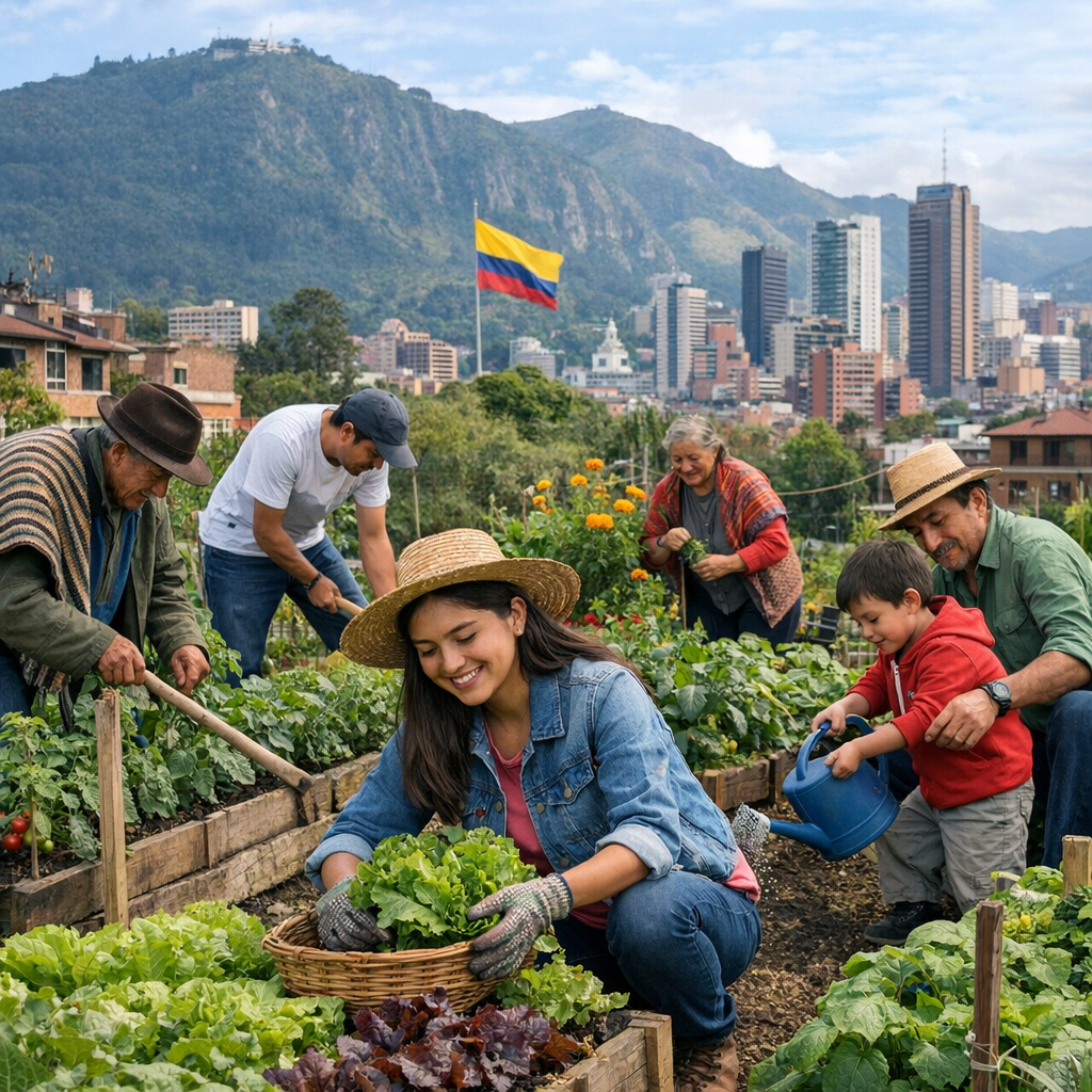 Huertas urbanas en Bogotá: Sembrando comunidad y sostenibilidad